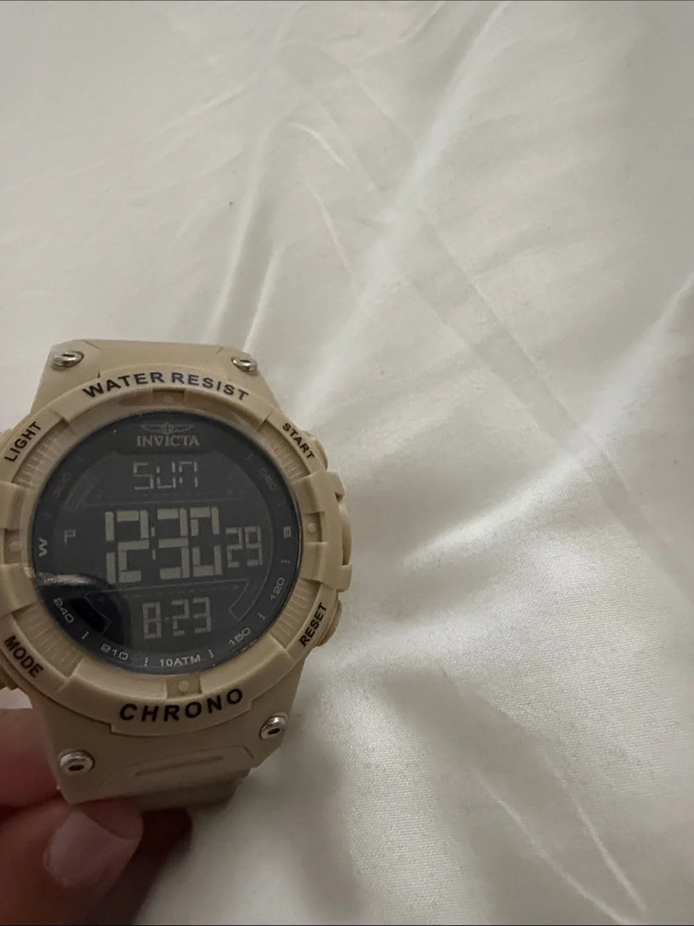 Invicta Racing Burnout Digital Men's Watch - 52mm. Light Brown